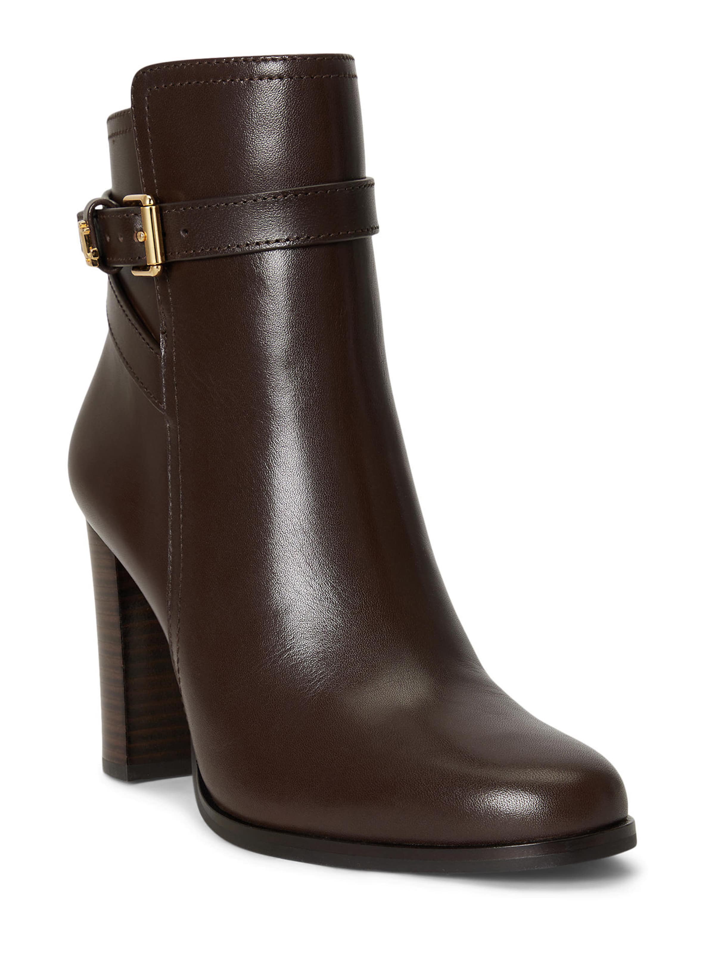 Lauren Ralph Lauren Enkellaarsjes 'Brooke II' in Bruin: voorkant
