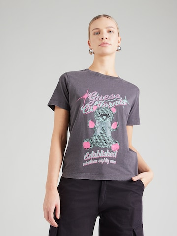 GUESS Póló 'BEAR' - fekete: elől