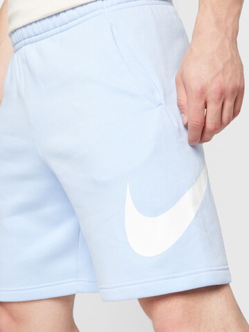 Nike Sportswear Regular Trousers 'Club' in Blue