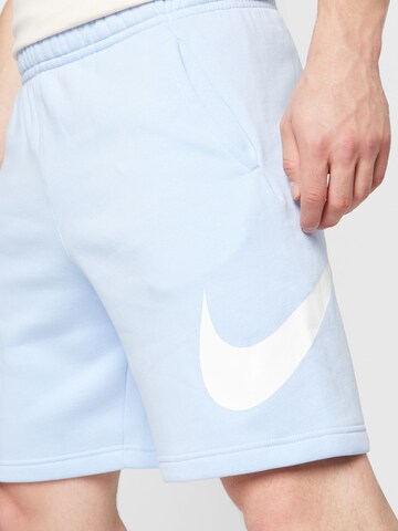 Nike Sportswear Regular Broek 'Club' in Blauw