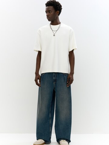 Pull&Bear Baggy Džínsy - Modrá