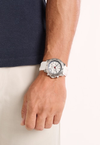 Montre à affichage analogique NAUTICA en blanc : devant