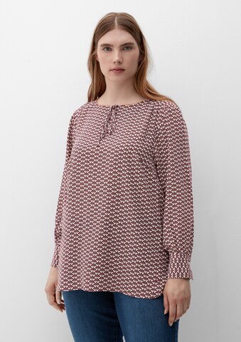 TRIANGLE Blouse in Rood: voorkant