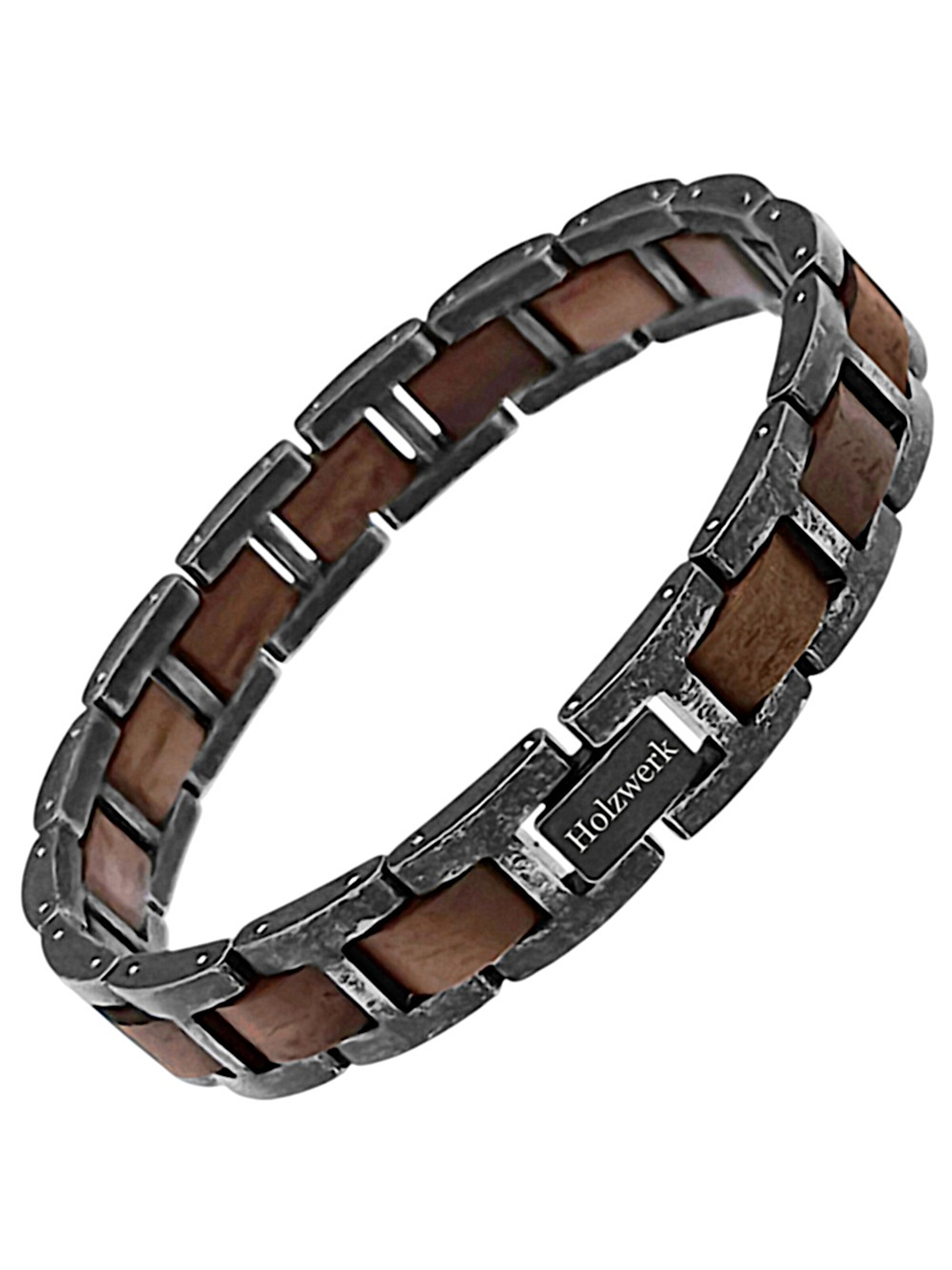 Bracelet 'Maschsee' Holzwerk en gris : devant
