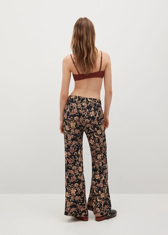 MANGO Wide leg Broek 'Aruba' in Zwart