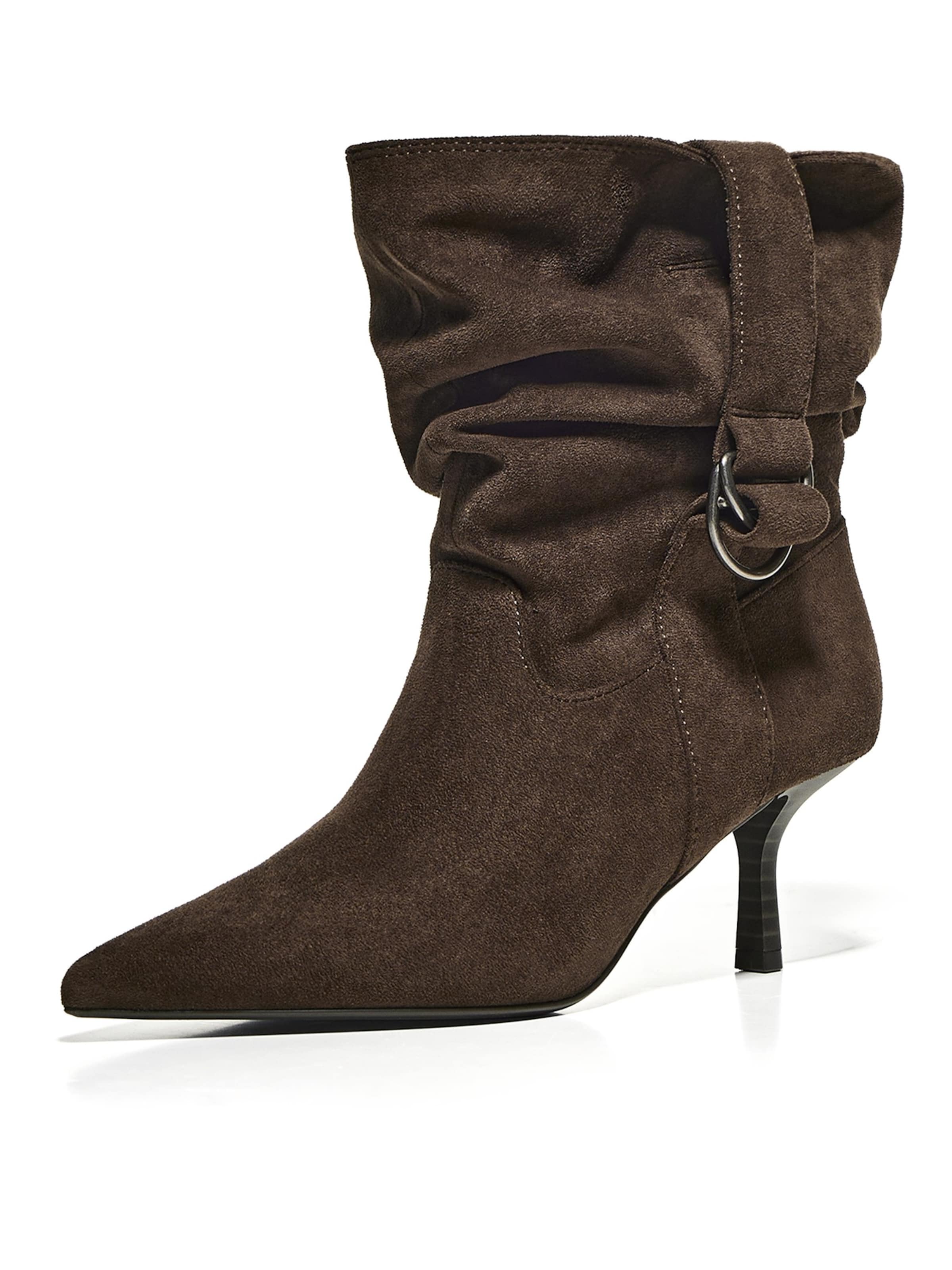 Bottines Bershka en marron : devant