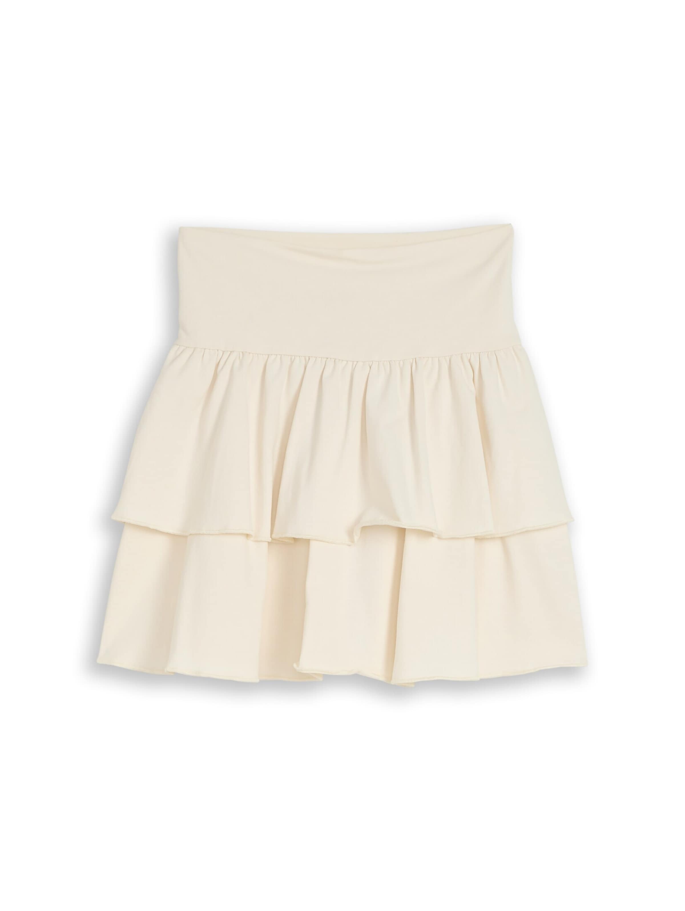TOM TAILOR Skirt in Beige: front
