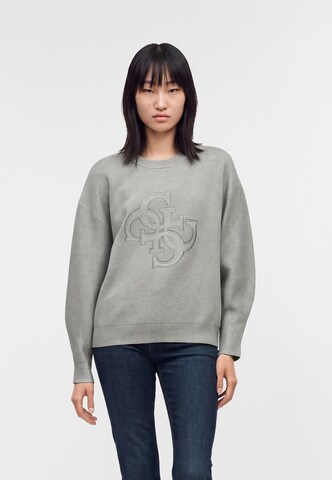 GUESS Pulover 'EVELYN' | siva barva: sprednja stran