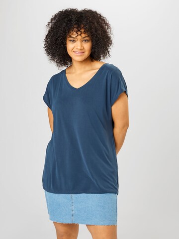 ONLY Carmakoma T-Shirt 'Nicky' in Blau: Vorderseite