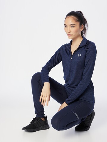 UNDER ARMOUR Funkcionalna majica | modra barva