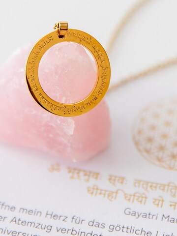 Divasya Necklace 'Gayatri Mantra' in Gold