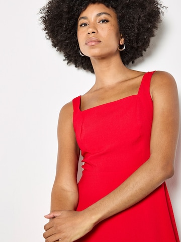 Apricot Dress in Red