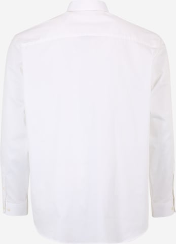 Jack & Jones Plus Comfort fit Button Up Shirt 'Blacardiff' in White
