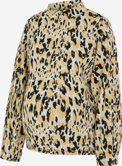 MAMALICIOUS Blouse 'BRIT' in de kleur Geel / Zwart / Wit, Productweergave