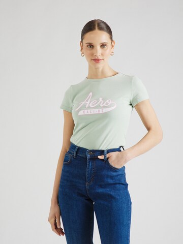 T-shirt 'CALI' AÉROPOSTALE en vert : devant