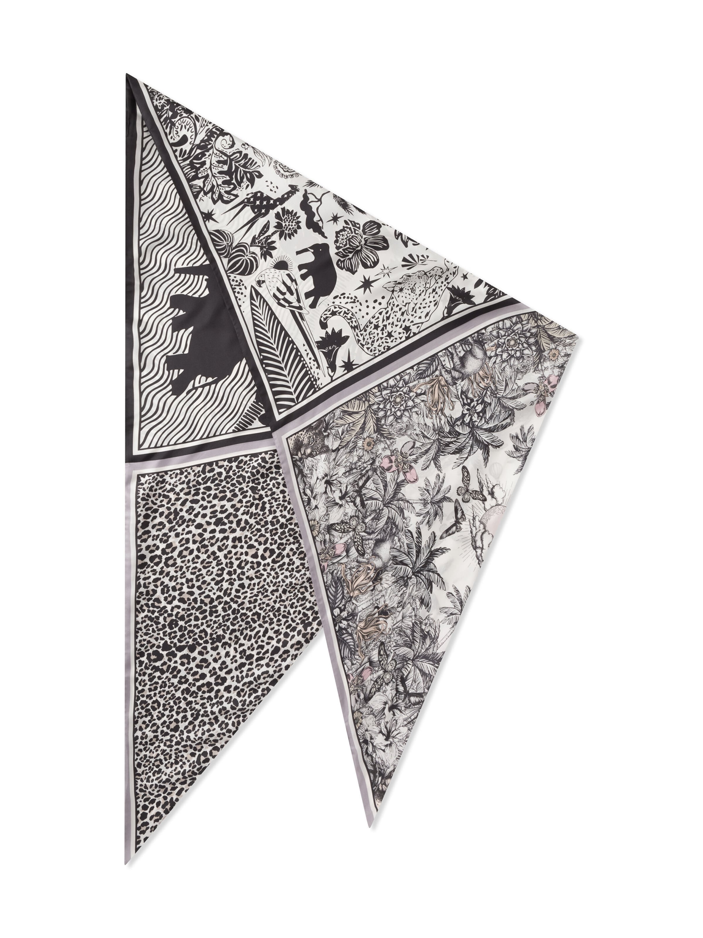 CODELLO Dreieckstuch Seidentuch in Weiß