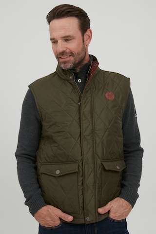 FQ1924 Bodywarmer in Groen: voorkant