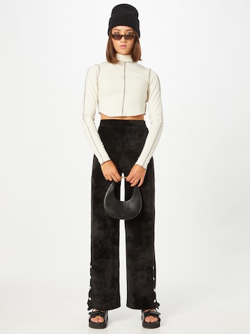 ABOUT YOU Limited Loose fit Pants 'Mina' in Black