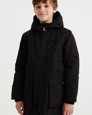WE Fashion Winter jacket in Black: front