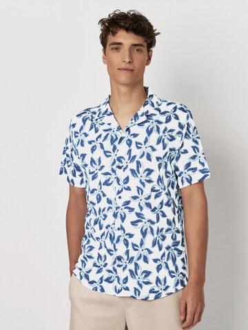 DESOTO Slim fit Overhemd in Blauw: voorkant