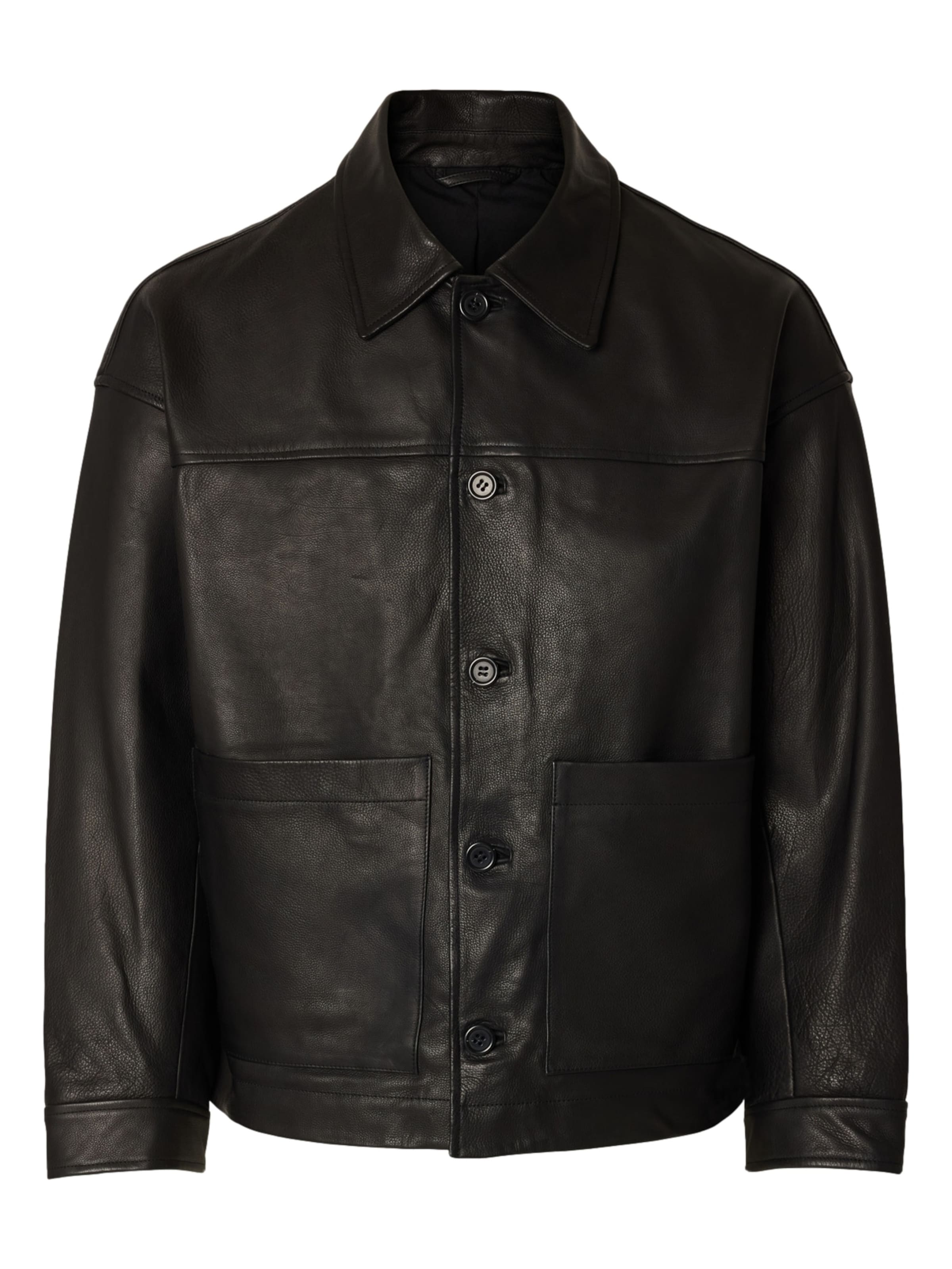 SELECTED HOMME Jacke 'Marc' in Schwarz: Vorderseite