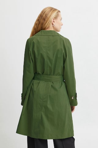 ICHI Between-Seasons Coat 'Elova' in Green