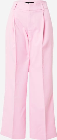 Gina Tricot Wide leg Pleated Pants 'Tammie' in Pink: front