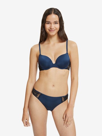 ESPRIT Push-up Bra in Blue: front