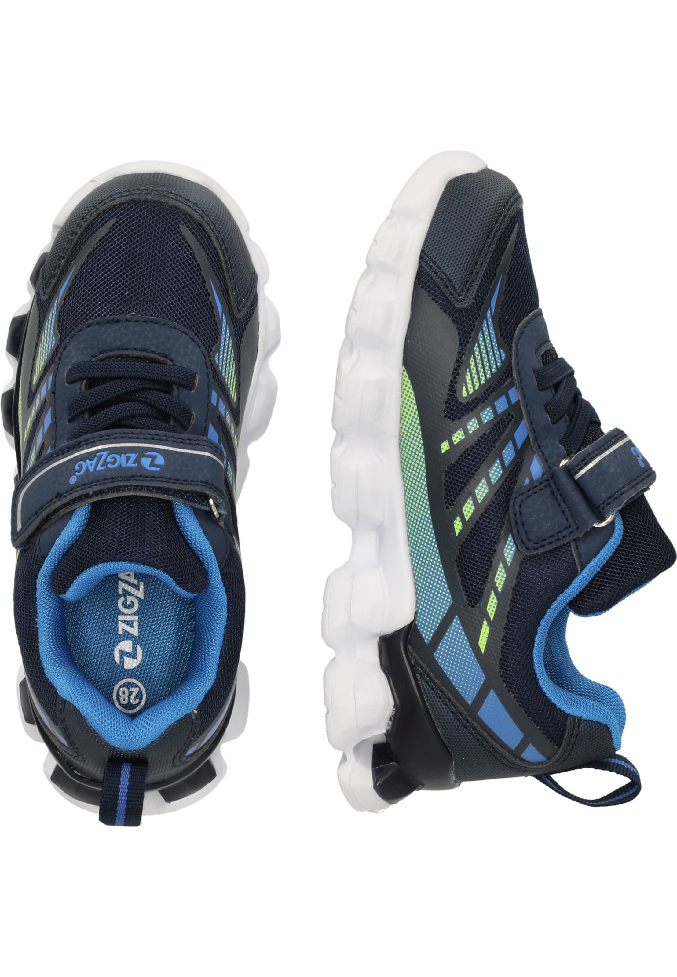 ZigZag Sneakers 'Nunsta' in Blauw