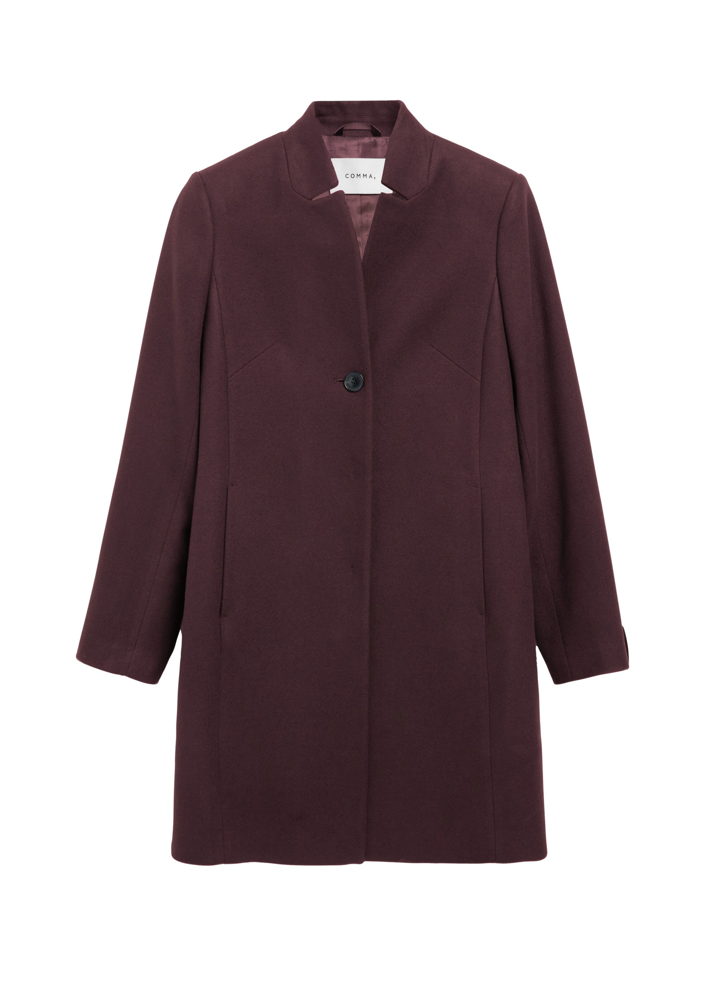 Manteau mi-saison COMMA en rouge : devant