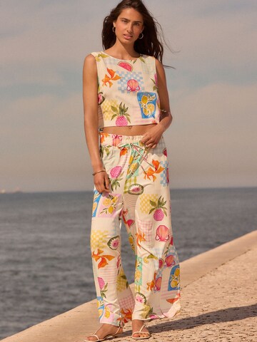 Next Wide Leg Hose in Blau