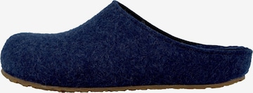 HAFLINGER Hausschuh 'Grizzly Michl' in Blau: Vorderseite