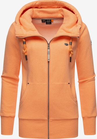 Ragwear Zip-Up Hoodie 'Neska' in Orange: front