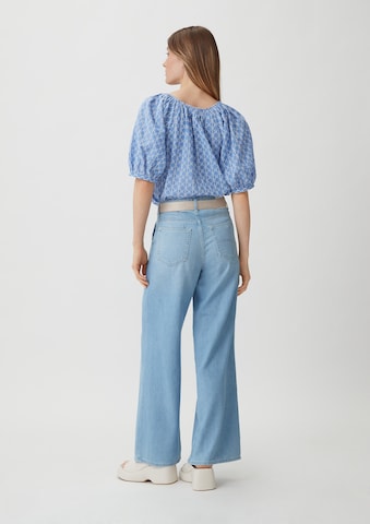comma casual identity Blouse in Blauw: terug