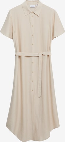 Robe-chemise COMMA en beige : devant