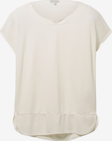 T-shirt TOM TAILOR en beige : devant