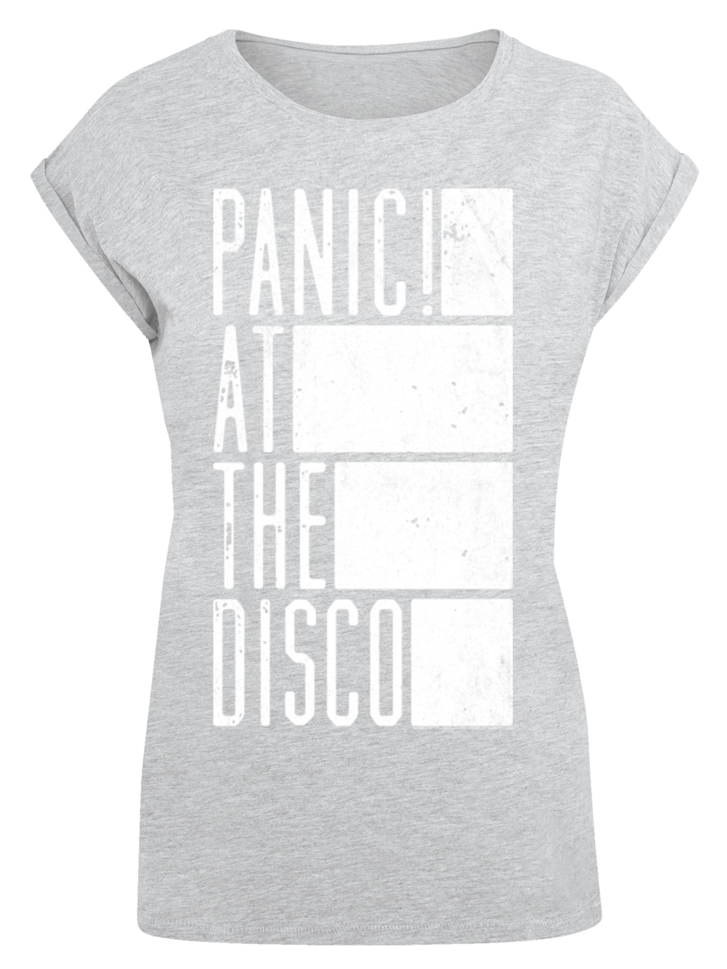 F4NT4STIC T-Shirt 'Panic At The Disco Block' in Grau: Vorderseite