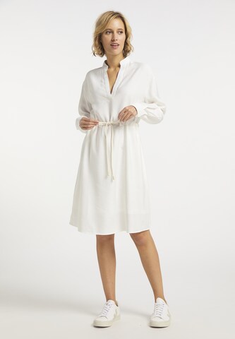 usha BLUE LABEL - Vestido camisero en blanco