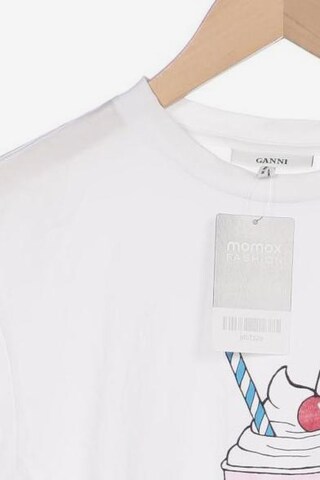 GANNI T-Shirt S in Weiß