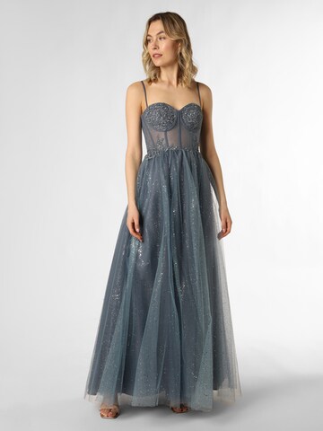 Unique Evening Dress in Blue: front