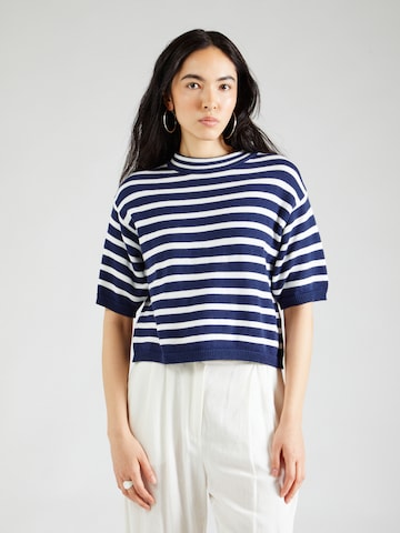 Pull-over MORE & MORE en bleu : devant