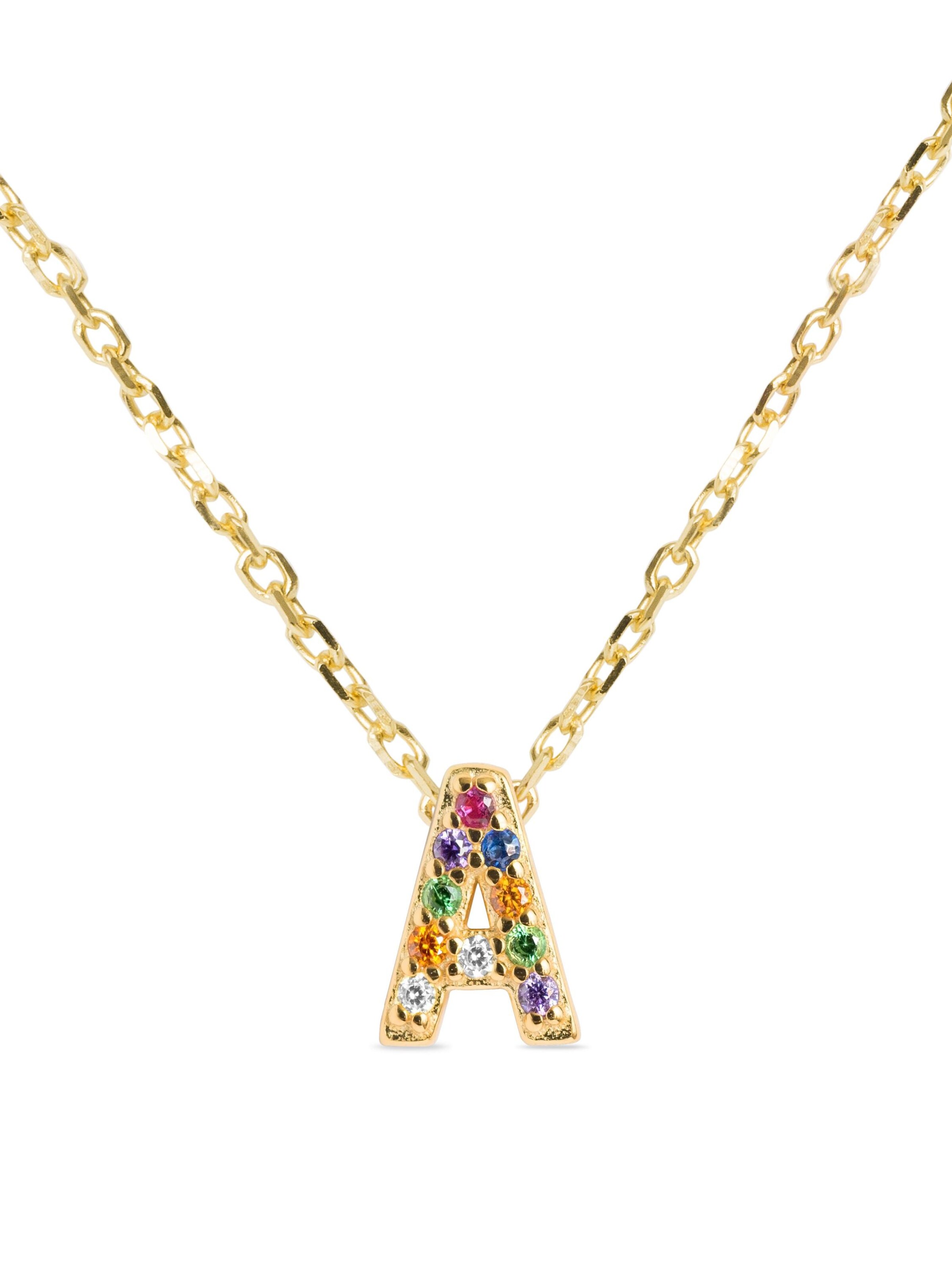 Collana 'Alphabet' di Luxenter in oro: frontale