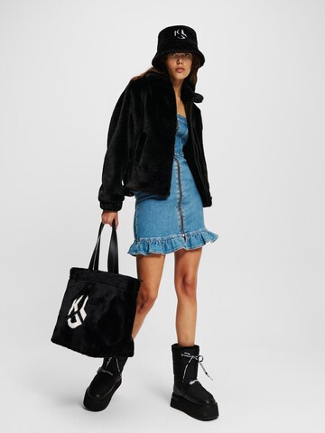 KARL LAGERFELD JEANS Демисезонная куртка в Черный