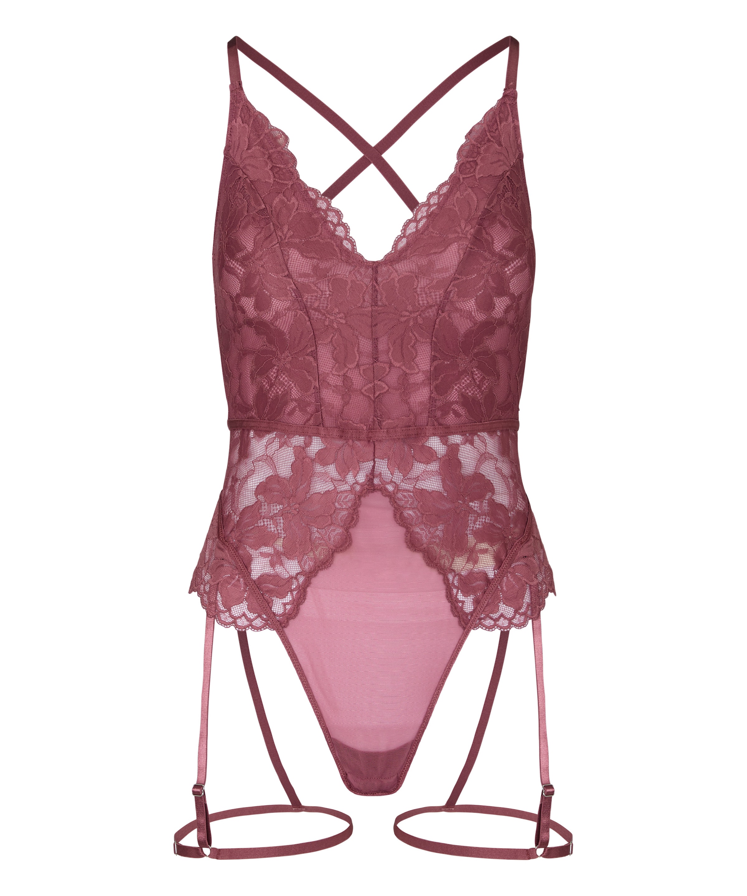 Hunkemöller Body 'Viktoria' in Lila: voorkant
