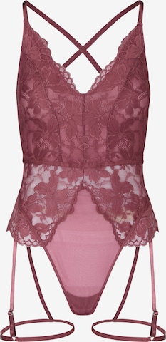 Hunkemöller Body 'Viktoria' in Lila: Vorderseite