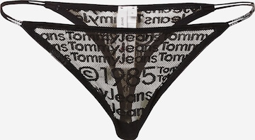 Tommy Jeans String in Zwart: voorkant