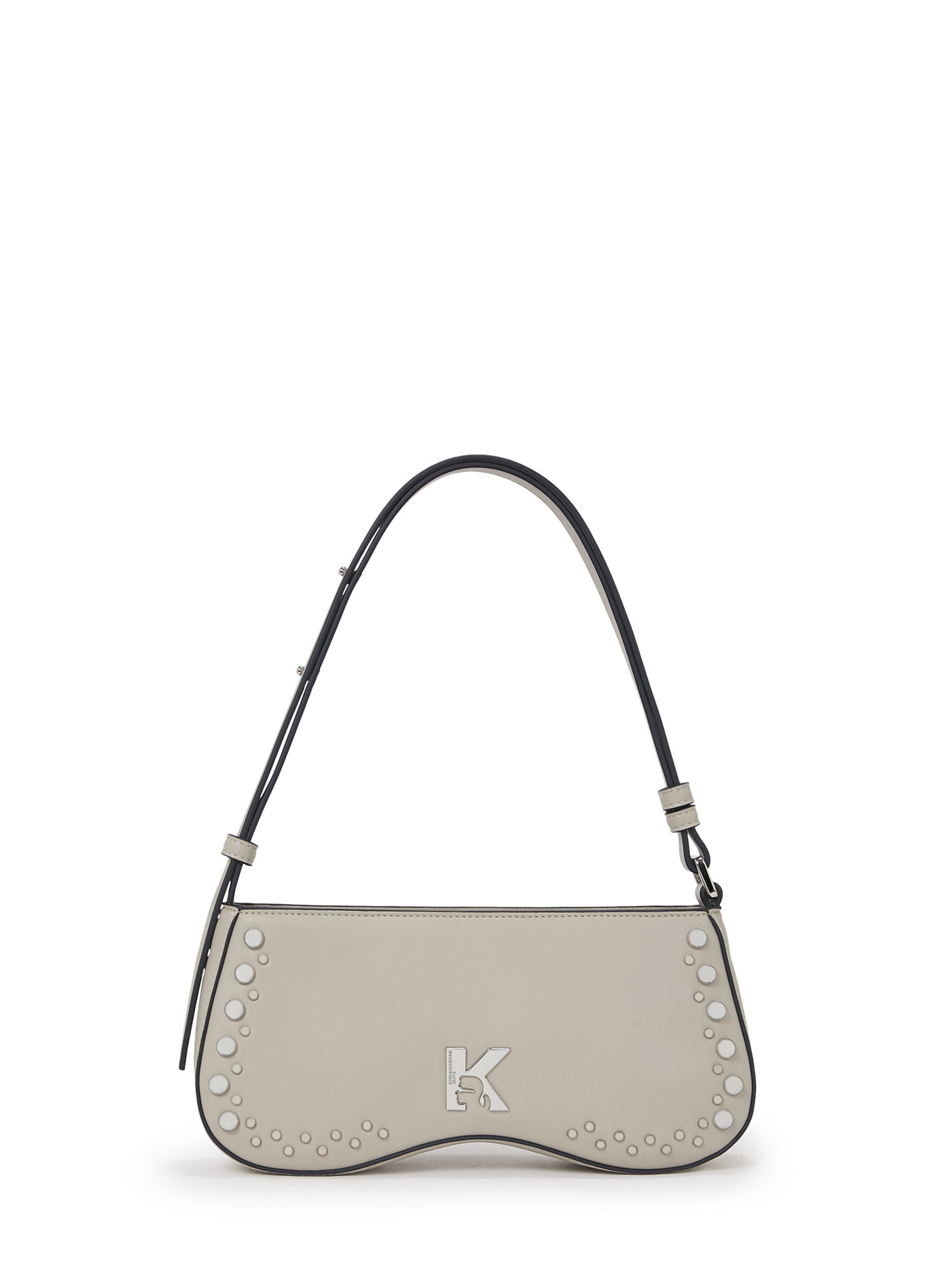 Borsa a spalla di KARL LAGERFELD JEANS in bianco: frontale