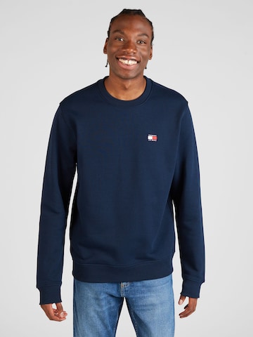 Tommy Jeans Sweatshirt in Blauw: voorkant