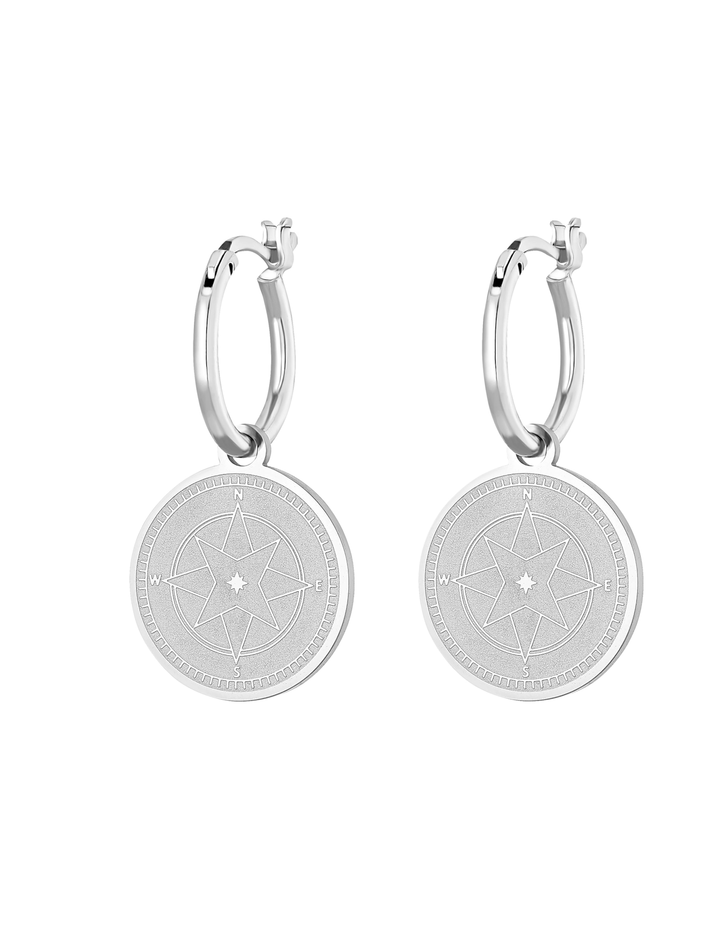 Boucles d'oreilles 'Thea' Heideman en argent : devant