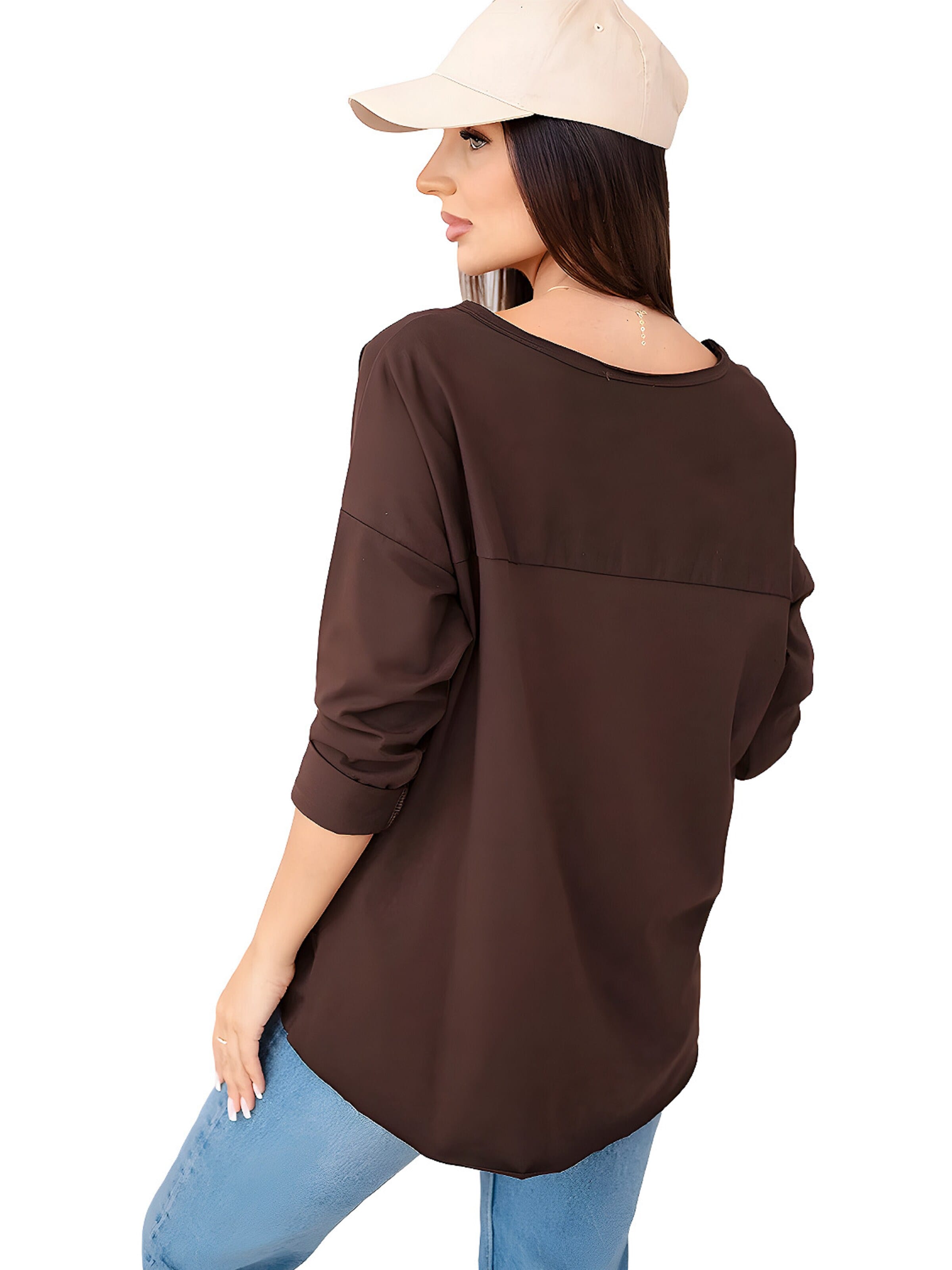 Lumera Tričko 'Suzanne' – hnědá